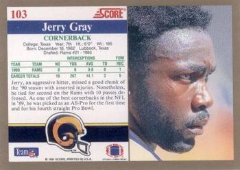 1991 Score #103 Jerry Gray Back