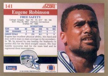 1991 Score #141 Eugene Robinson Back