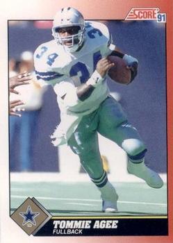 1991 Score #177 Tommie Agee Front