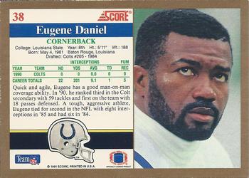 1991 Score #38 Eugene Daniel Back