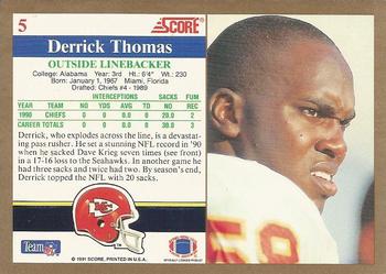 1991 Score #5 Derrick Thomas Back