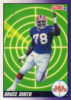 1991 Score #660 Bruce Smith Front