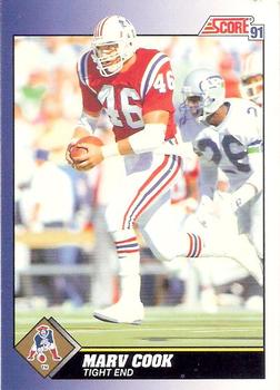 1991 Score #71 Marv Cook Front