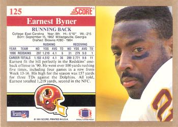 1991 Score #125 Earnest Byner Back