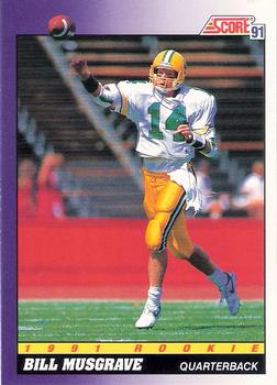 1991 Score #569 Bill Musgrave Front