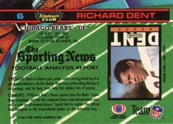 1991 Stadium Club #6 Richard Dent Back