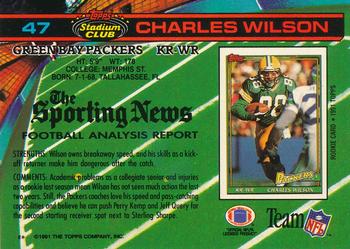 1991 Stadium Club #47 Charles Wilson Back