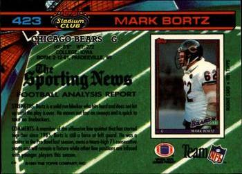 1991 Stadium Club #423 Mark Bortz Back