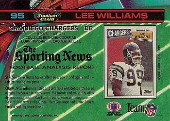 1991 Stadium Club #95 Lee Williams Back