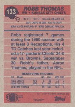 1991 Topps #133 Robb Thomas Back