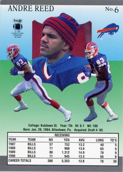 1991 Ultra #6 Andre Reed Back