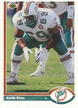 1991 Upper Deck #385 Keith Sims Front