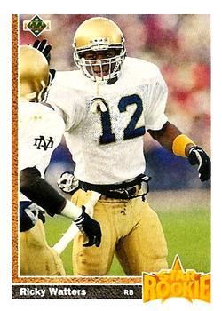 1991 Upper Deck #9 Ricky Watters Front