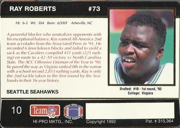 1992 Action Packed Rookie/Update #10 Ray Roberts Back