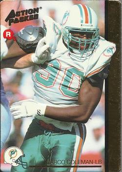 1992 Action Packed Rookie/Update #42 Marco Coleman Front