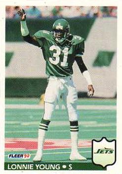 1992 Fleer #314 Lonnie Young Front