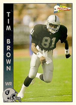 1992 Pacific #146 Tim Brown Front