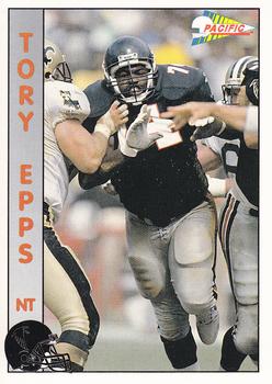 1992 Pacific #3 Tory Epps Front