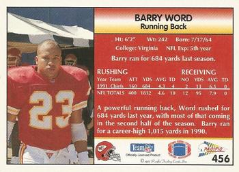 1992 Pacific #456 Barry Word Back