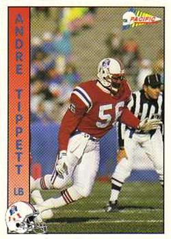 1992 Pacific #514 Andre Tippett Front