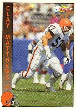 1992 Pacific #60 Clay Matthews Front