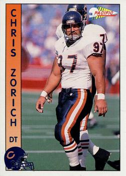 1992 Pacific #38 Chris Zorich Front