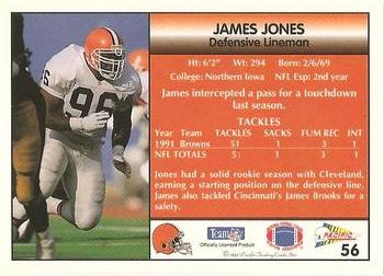1992 Pacific #56 James Jones Back