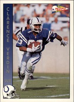 1992 Pacific #130 Clarence Verdin Front