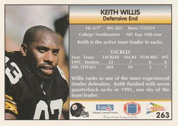 1992 Pacific #263 Keith Willis Back