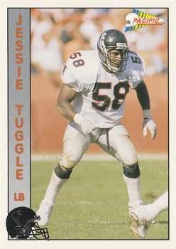 1992 Pacific #334 Jessie Tuggle Front