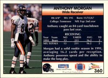 1992 Pacific #360 Anthony Morgan Back