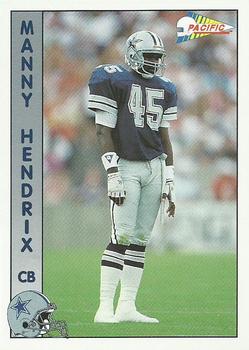 1992 Pacific #390 Manny Hendrix Front