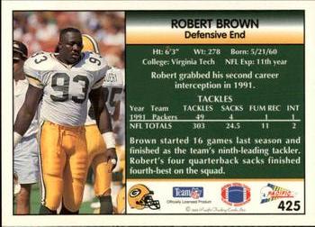1992 Pacific #425 Robert Brown Back