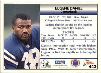 1992 Pacific #443 Eugene Daniel Back