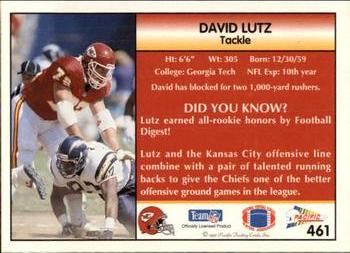 1992 Pacific #461 David Lutz Back