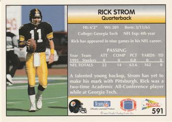 1992 Pacific #591 Rick Strom Back