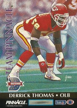 1992 Pinnacle - Team Pinnacle #2 Barry Sanders / Derrick Thomas Front