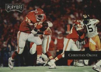 1992 Playoff #7 Christian Okoye Front