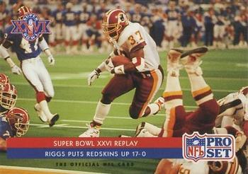 1992 Pro Set #67 Super Bowl XXVI Replay Front
