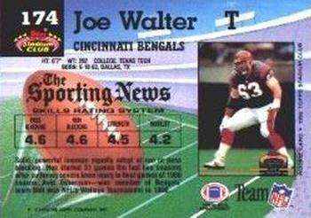 1992 Stadium Club #174 Joe Walter Back