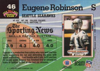 1992 Stadium Club #46 Eugene Robinson Back