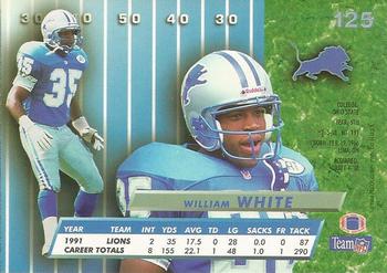 1992 Ultra #125 William White Back