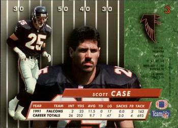 1992 Ultra #3 Scott Case Back