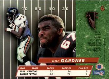 1992 Ultra #6 Moe Gardner Back