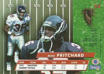 1992 Ultra #14 Mike Pritchard Back