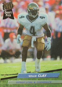 1992 Ultra #421 Willie Clay Front