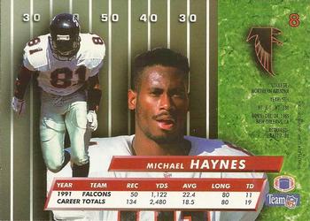 1992 Ultra #8 Michael Haynes Back
