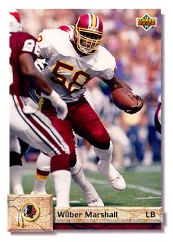 1992 Upper Deck #261 Wilber Marshall Front