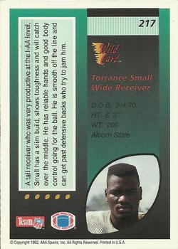 1992 Wild Card #217 Torrance Small Back