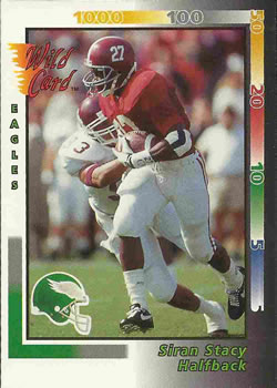 1992 Wild Card #223 Siran Stacy Front